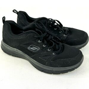 Men’s Skechers Flex Sole Memory Foam Lace Up Sneakers 11.5 Black